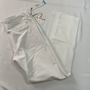 NWT Tail Allure Women's Golf Pants Size 10 Chalk White 31" Inseam Zip Pockets